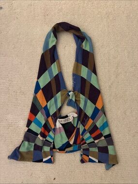 Siedres Multicolor Geometric tie top